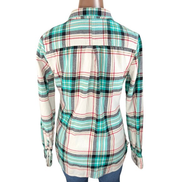 Woolrich XS Pemberton Plaid Long Sleeve Button Front Flannel Shirt - Picture 4 of 9